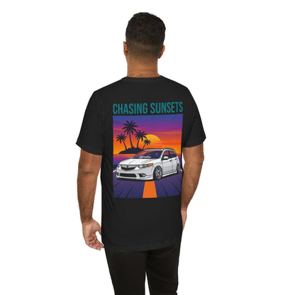 Chasing Sunsets Car Graphic Tee