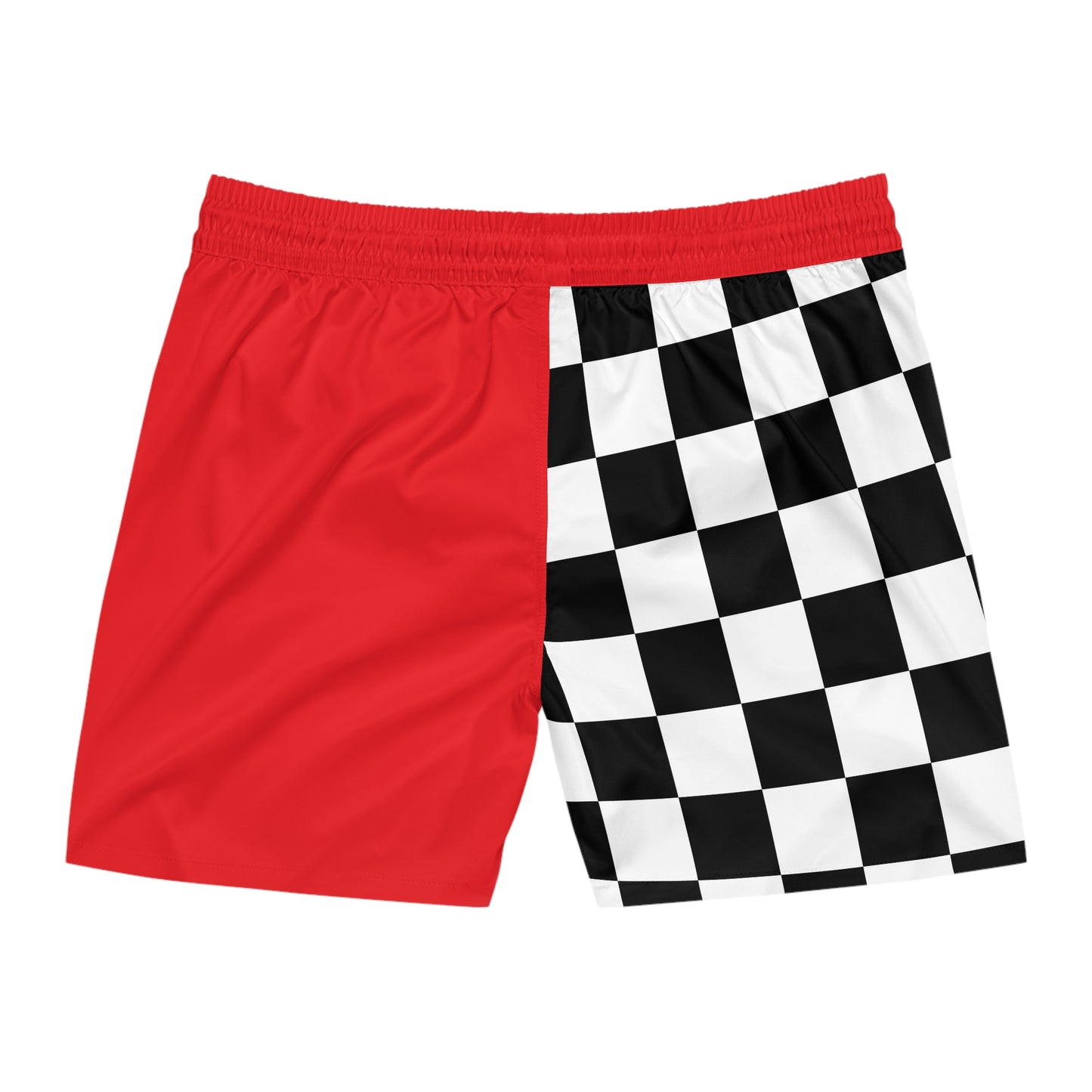 Checkerboard Red 'Effortless' Men's Swim Shorts