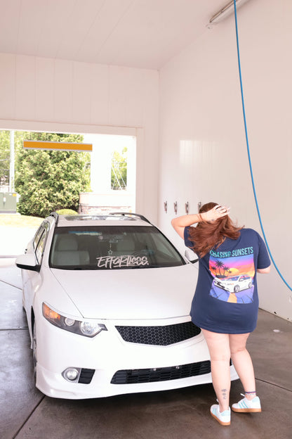 Chasing Sunsets Car Graphic Tee